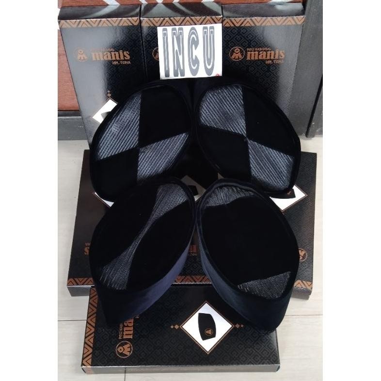 RAMADHAN PROMO... PECI PRIA AC SILANG DAN AC MANIS M.TOHA PECI MERK MANIS PECI HITAM SONGKOK BANDUNG