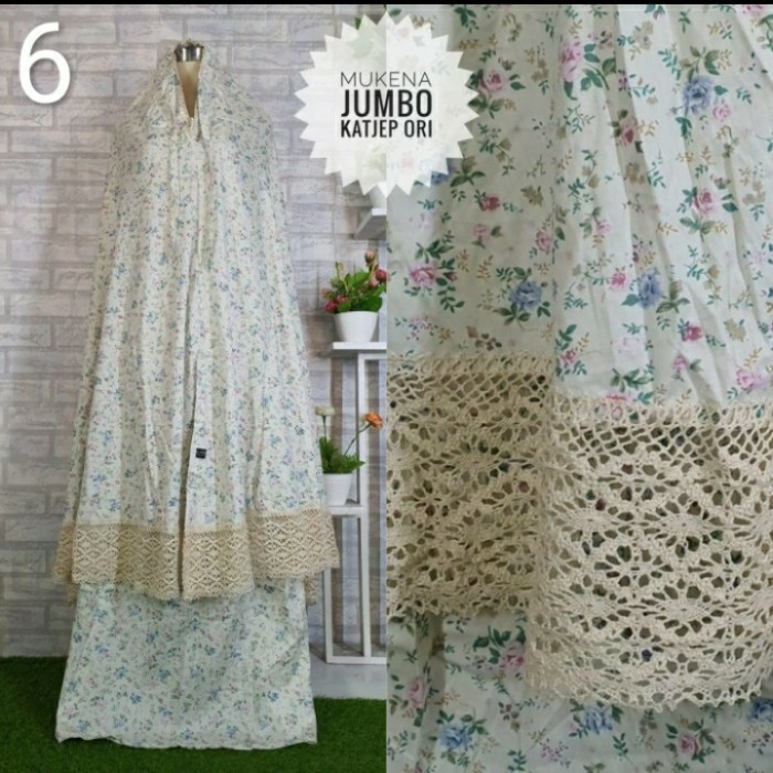 Mukena Jumbo Katun Jepang Ori