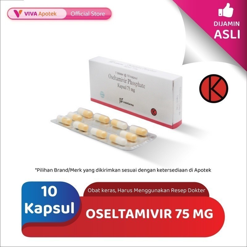 Oseltamivir 75 mg / Infeksi Virus / Influenza (10 Kapsul)