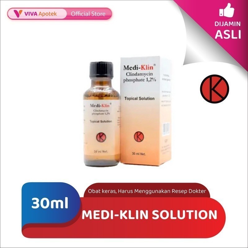 Medi-Klin Solution / Clindamycin / Jerawat / Acne Vulgaris (30 ml)