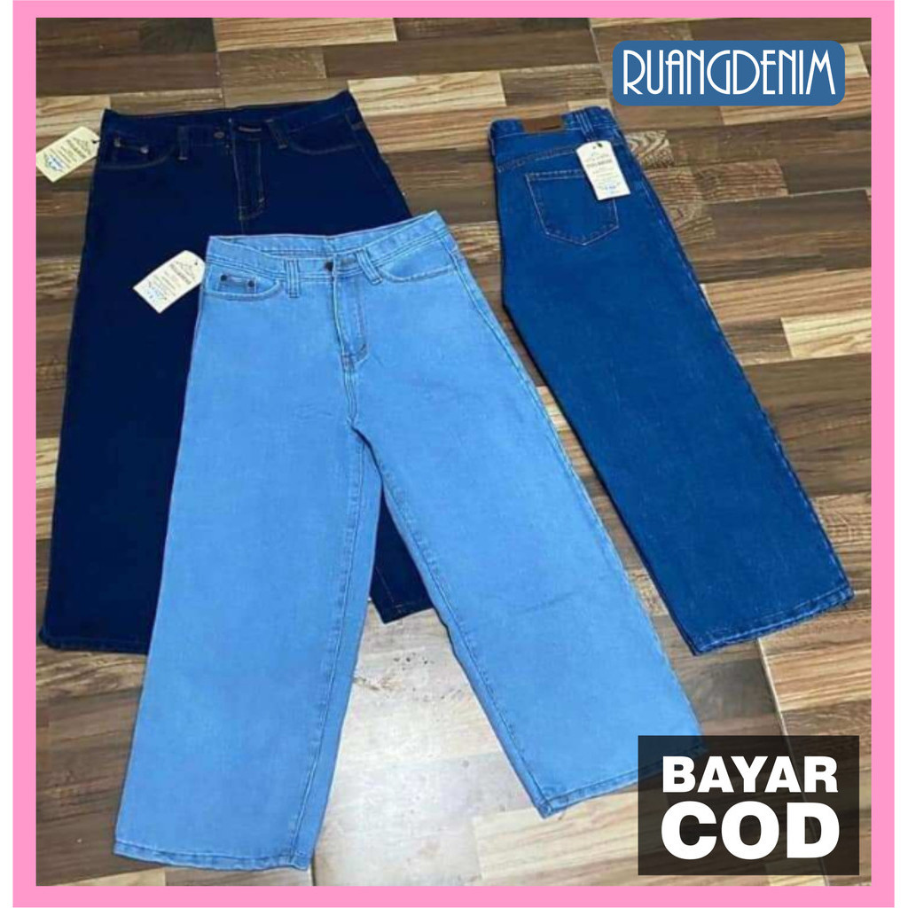 RUANGDENIM-celana kulot jeans-celana kulot jeans wanita-celana kulot jeans wanita kekinian-celana ku