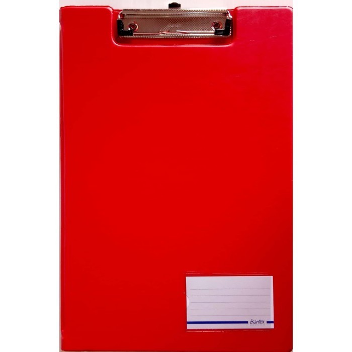 

Bantex 4211-09 (Red) Clipboard With Cover Ukuran Folio Papan Jalan