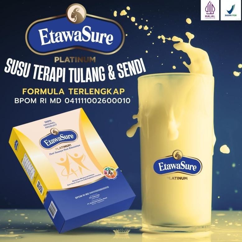 

Beli 2 Lebih Murah Etawasure / Etawasure Platinum / Susu Tulang Dan Sendi / Susu Therapy Asam Urat Stok Terbatas
