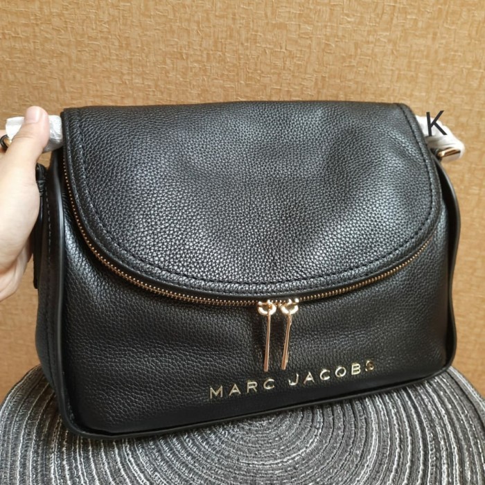 Tas Wanita Marc Jacobs Mj Groove Medium Messenger Bag Black Original