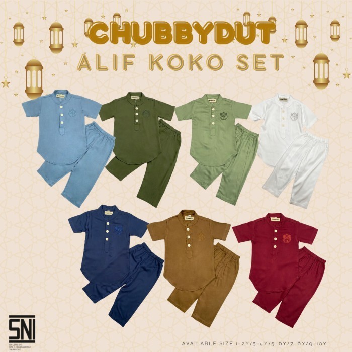 promo Setelan Koko Anak Katun Alif Koko Set