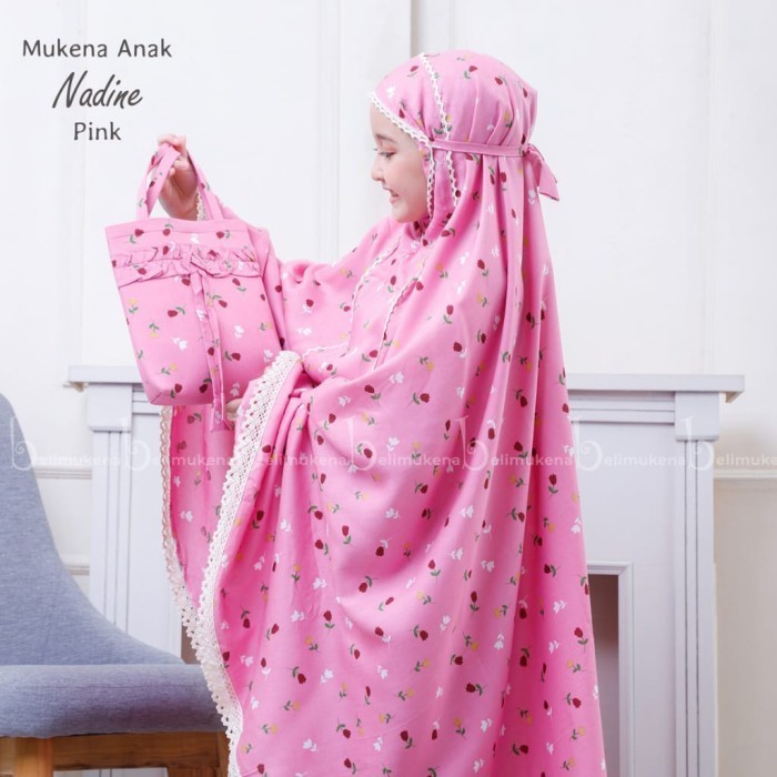 promo mukena anak tanggung rayon bali nadine mukenah anak sd rukuh 8-11tahun