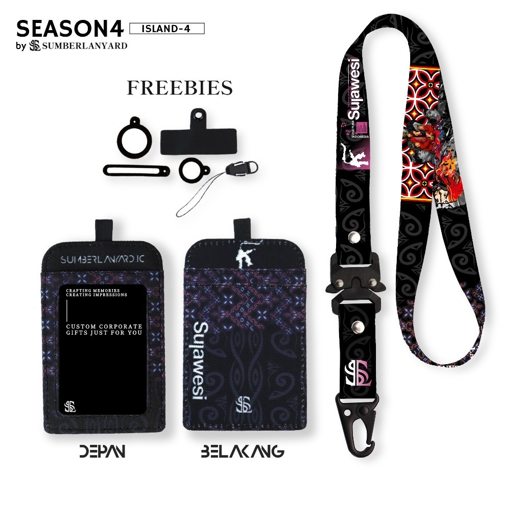 

Sumberlanyard.Id Tali Lanyard Idcard Holder Island Series - Island V4