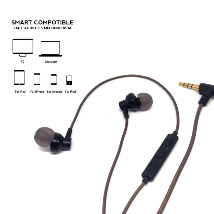 Ks5 Hifi Bass Headset Monitor Low Noise Earphone With Mic Smule Pubg Diskon R0324C