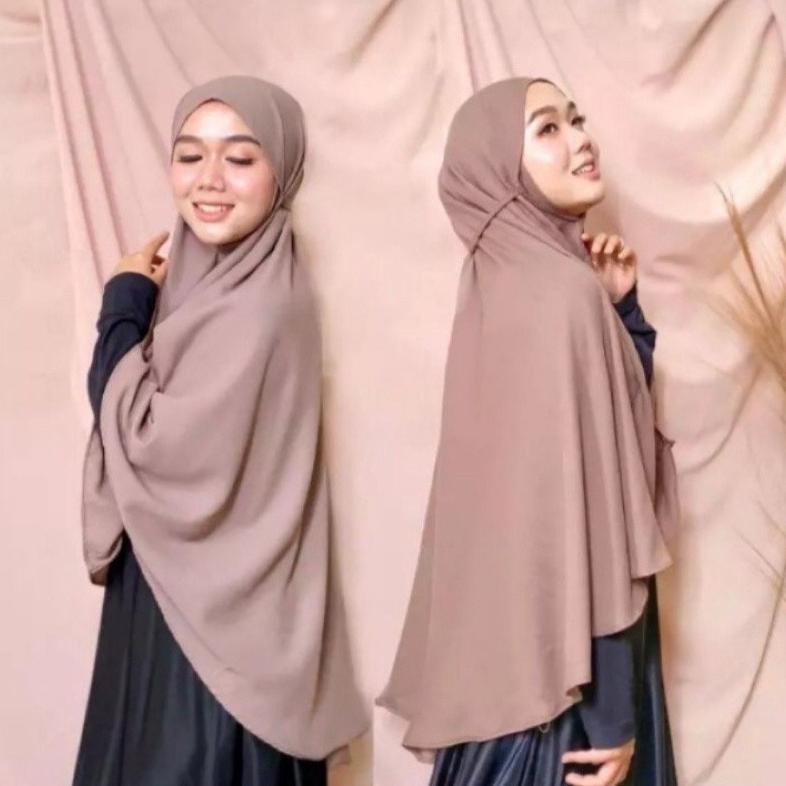 Promo Akhir Tahun Bergo Jumbo | Jilbab Syari | Bergo Crinkle Xxl Promo