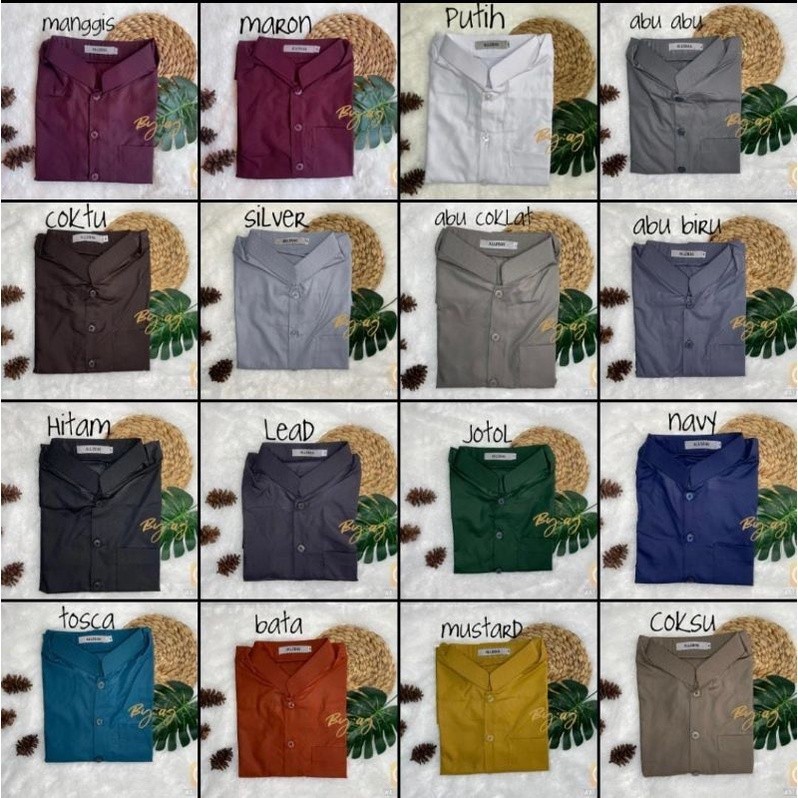 Grosir Baju Koko Haibah Premium Terbaru 2024 Saku Samping Koko Ha Baju Koko / Baju Taqwa Allebas Has