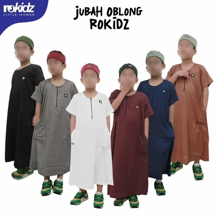 promo gamis koko jubah anak / jubah anak / jubah oblong rokidz
