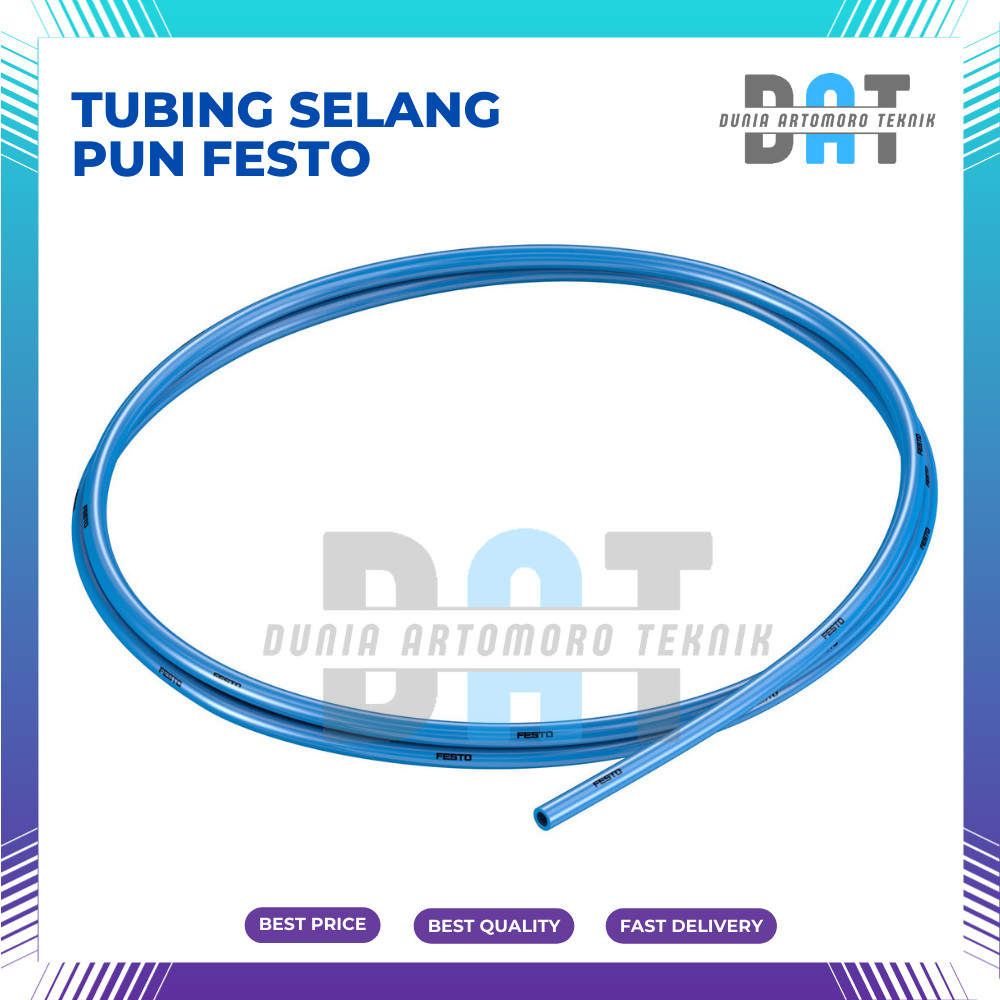 Selang Angin Festo Pneumatic Hose Plastic Tubing PUN 4 X 0,75-BL (PU)