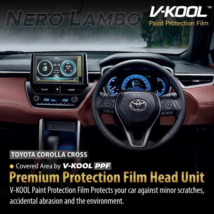 VKOOL PPF Interior Corolla Cross Paket Lengkap + Doorcup Vkool