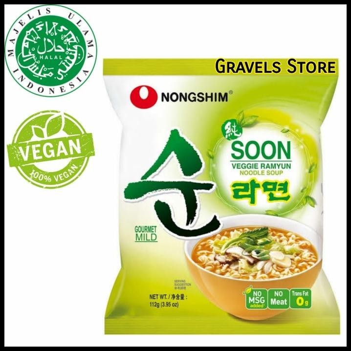 

[Logo Halal] Nongshim Soon Veggie Ramyun - Vegetarian Vegan Ramen