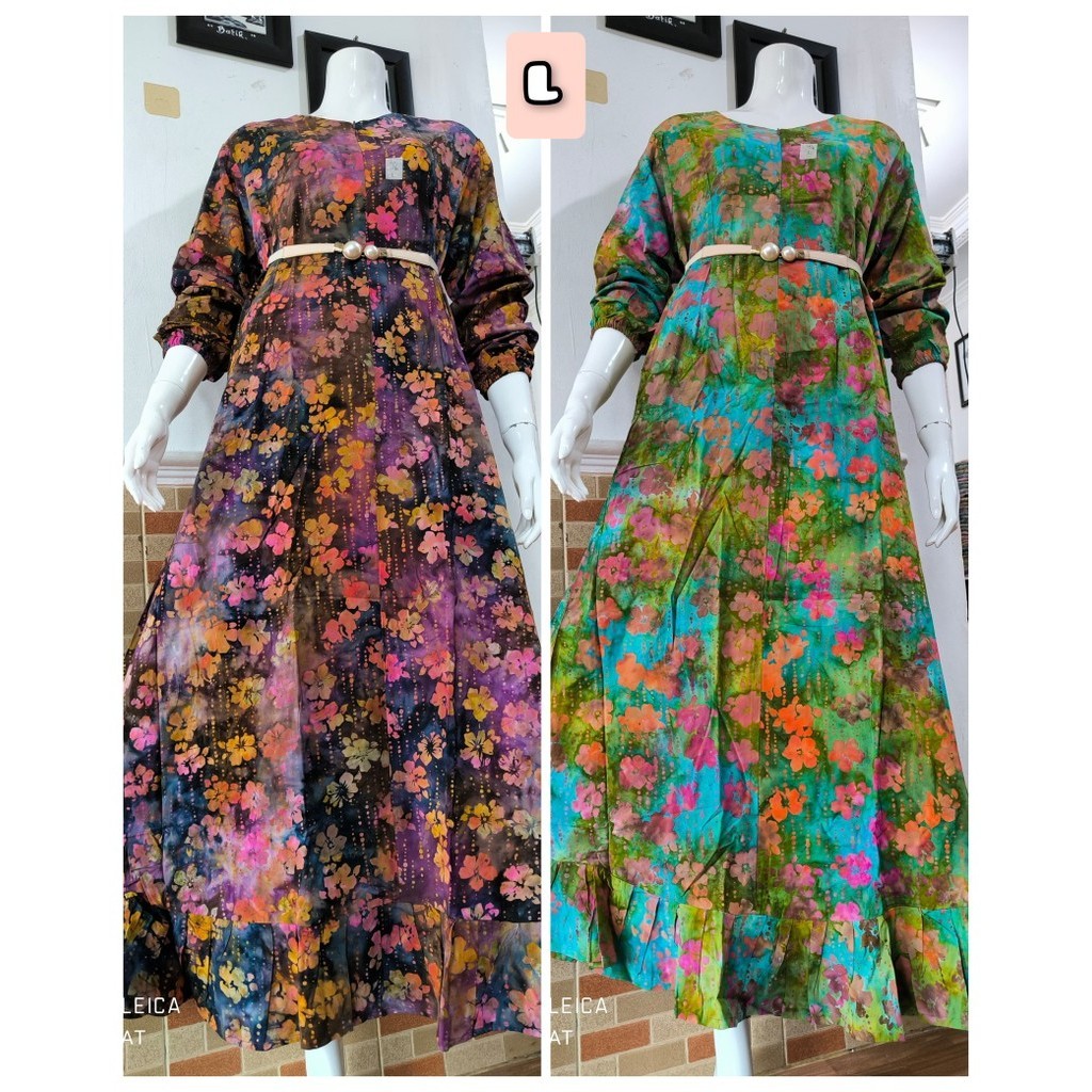 Kinanthi Size L / Gamis Kinanthi Rempel  / Kinanthi Batik Nusantara / Dress L.