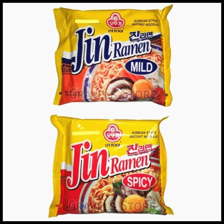 

Ottogi Jin Ramen Spicy / Mild - Mie Instan Korea Impor