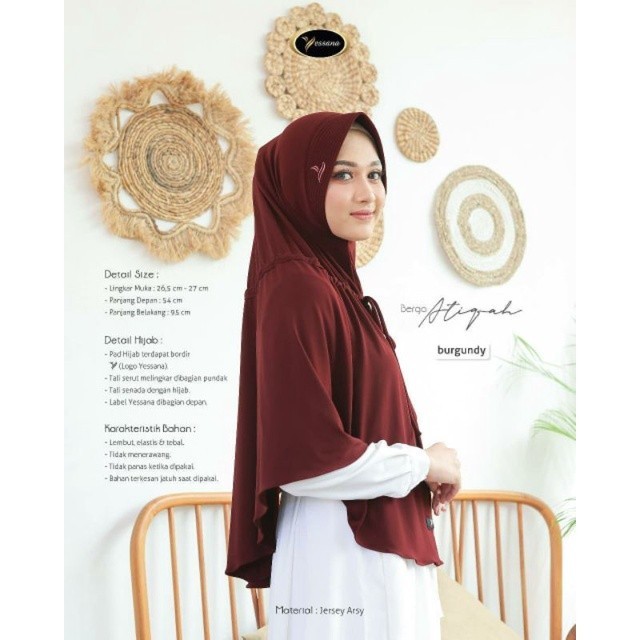 NEW PREMIUM DAILY HIJAB HIJAB JUMBO INSTAN SYARI // DAILY BERGO ATIQAH BY YESSANA