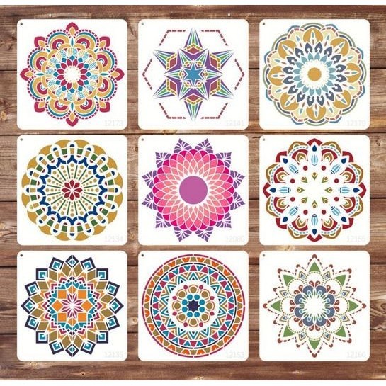 

Plastic Stencil - Stensil Dekorasi Motif_Mandala17