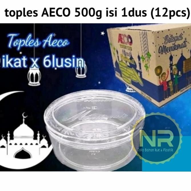 Toples Aeco 500G/Toples Nastar Bulat/Toples Kue