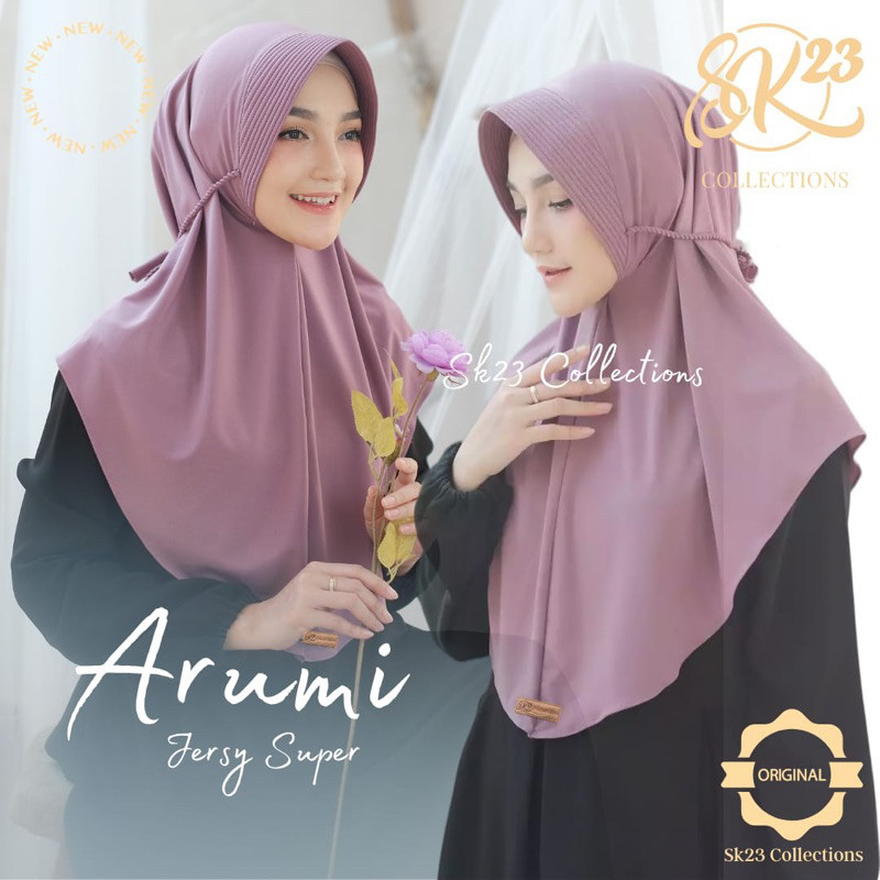 NEW PREMIUM DAILY HIJAB ARUMI 1 SERI / ORI SK23 COLLECTIONS