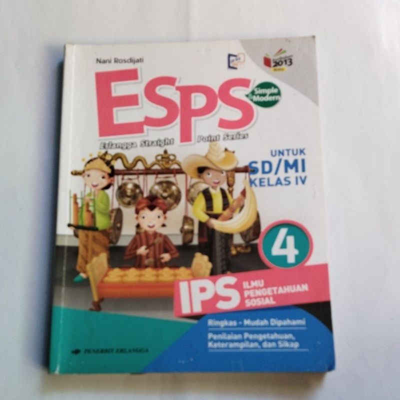BUKU ORI BUKU ESPS IPS SD KELAS IV/4 PENERBIT ERLANGGA EDISI REVISI