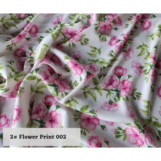 

Kain Print Bunga Sutra / Woolpeach - Flower Print 002 Permeter