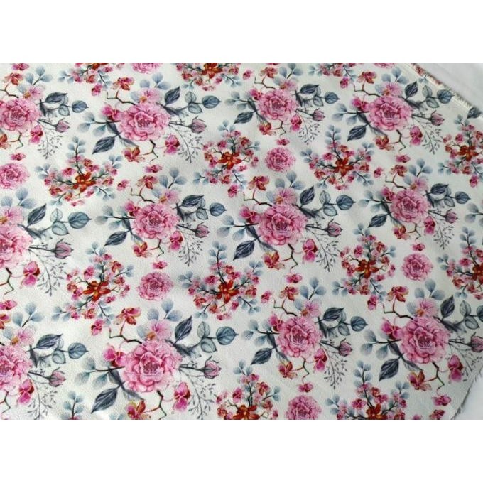 

Kain Print Bunga Sutra / Mosscrepe - Flower Print 003 (Permeter) Berkualitas