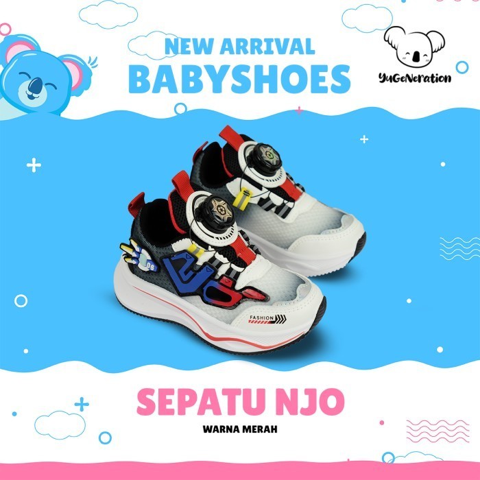 Sepatu sneaker anak laki-laki tali putar model terbaru 2023