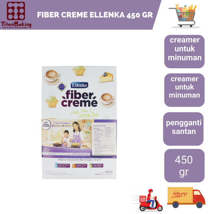 

Ready Fiber Creme Ellenka 450gr / Creamer / Pengganti Santan