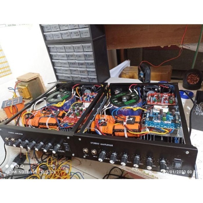 Ready Power Amplifier rakitan 10 Ampere Donat bisa karaoke