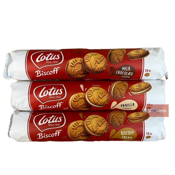 

TERUJI Biskuit Biscoff Sandwich Cookies 150gr - Lotus Biscuit Choco Vanilla