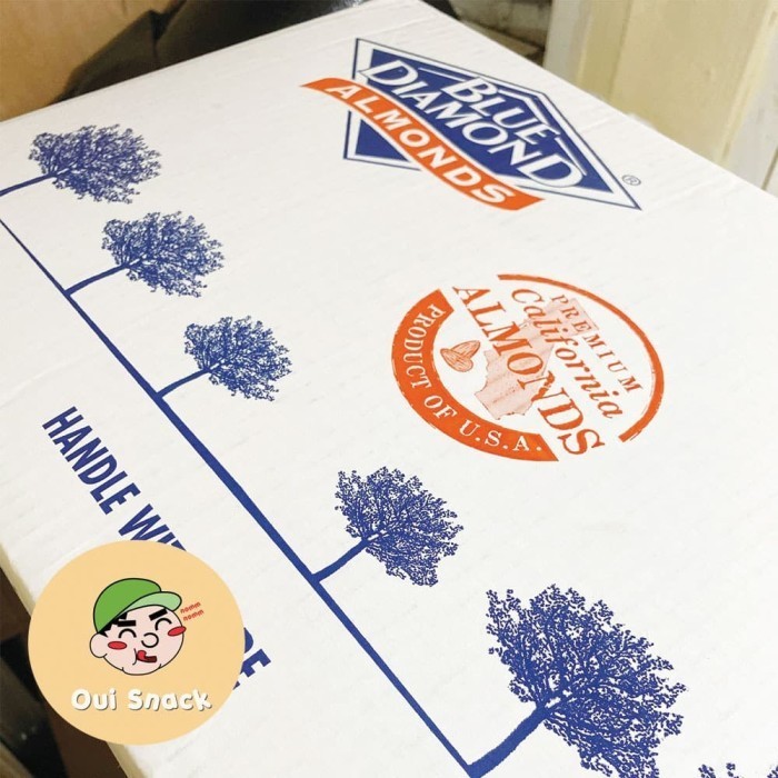 

TERLENGKAP 500Gr Kacang Almond Panggang Kupas Blue Diamond / Roasted Almond