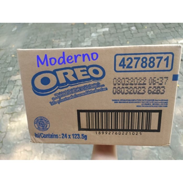 

TERLENGKAP Oreo 133 gr vanilla dus an