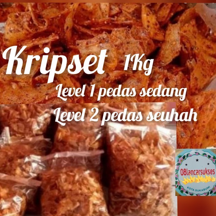 

BIG SALE KRIPSET/KERIPIK SINGKONG PEDAS GURIH 1Kg