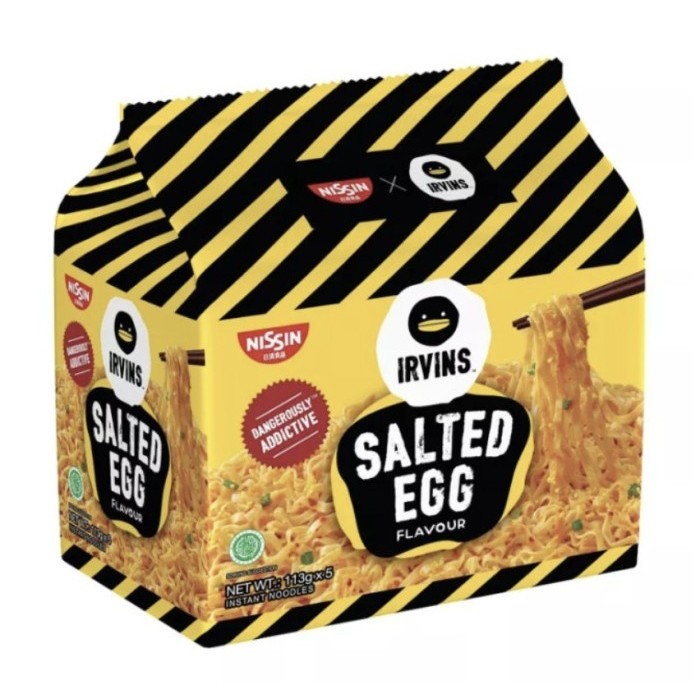 

TERPERCAYA Nissin Irvins Noodle Salted Egg Original Spicy 5sX113g