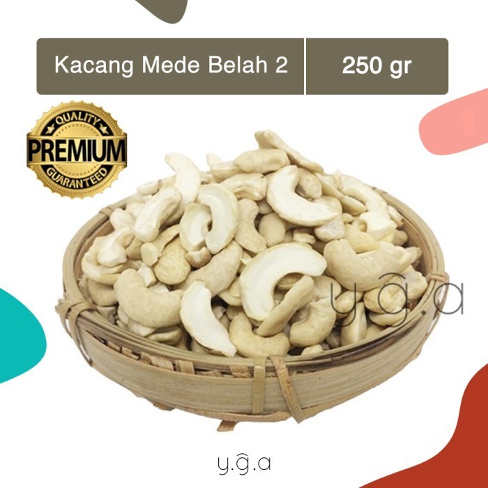 

NEW Kacang Mede Belah 2 250gr MENTAH / Cashew Nuts / Mete Belah