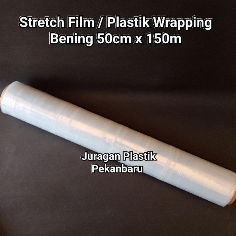 

Siap Kirim !!! ( 50Cm X 150M ) Stretch Film / Plastik Wrapping Bening 50 Cm / Wrap Pembungkus / Plastik Parsel Lebaran Natal Imlek