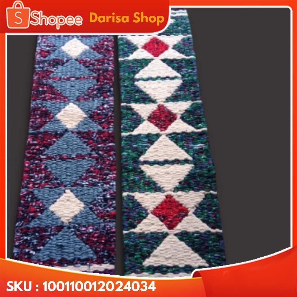 Keset gunungan panjang/keset kain perca/keset lantai panjang 1,5 Meter