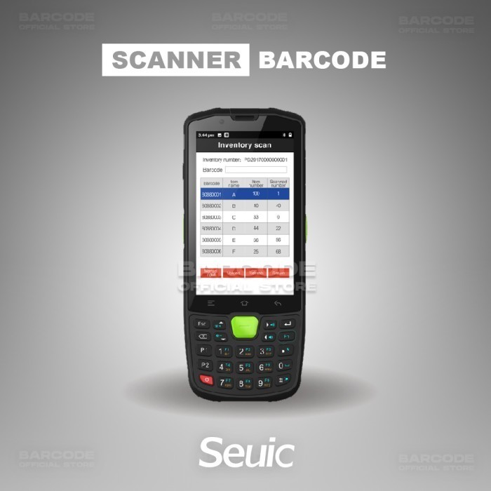 Mobile Barcode Scanner Seuic Autoid Q9 Pdt Android 1D 2D Pda Wifi Nfc