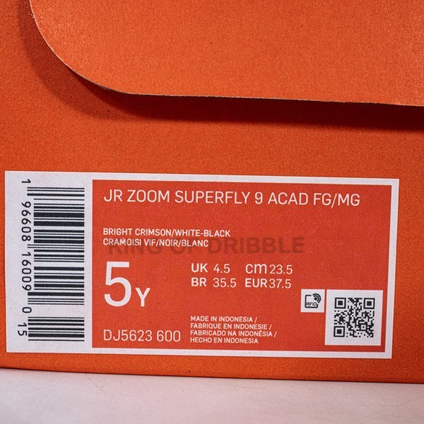 Sepatu Bola Anak Nike Jr Zoom Superfly 9 Academy Fg/Mg Dj5623-600 Ori