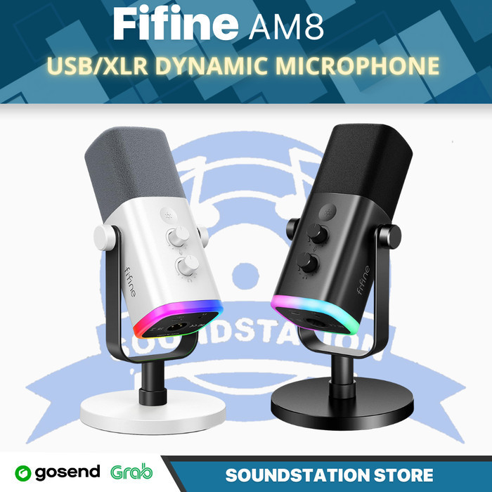 Fifine Ampligame Am8 Usb/Xlr Dynamic Microphone For Streaming, Gaming
