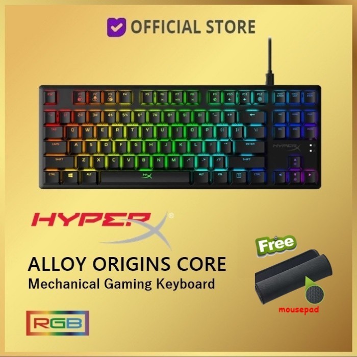 Hyperx Alloy Origins Core Rgb Tkl Mechanical Gaming Keyboard