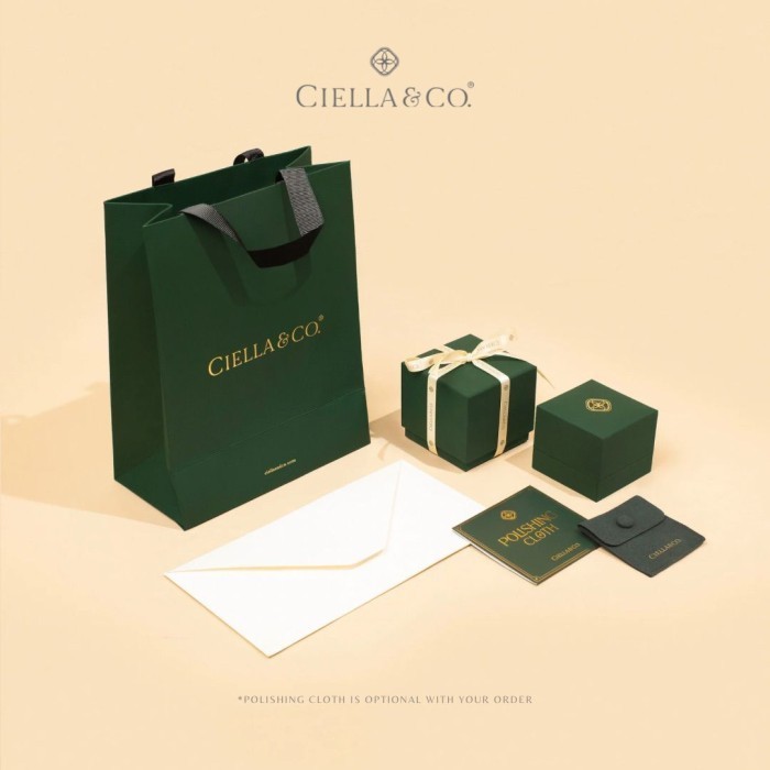 Ciella & Co - Essel Stacking Listring Cincin Tumpuk Moissanite