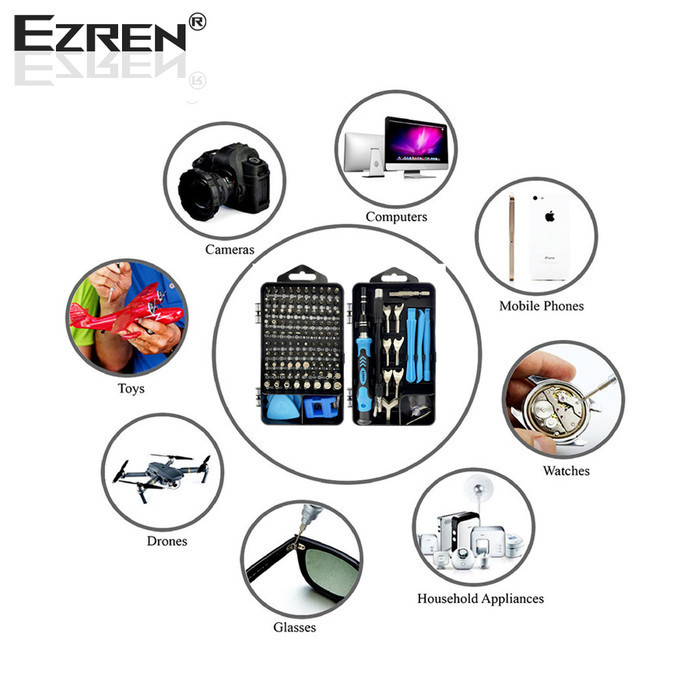 Ezren Ez-0813 135 In 1 Obeng Set Hp Lengkap Torx Screwdriver Magnet