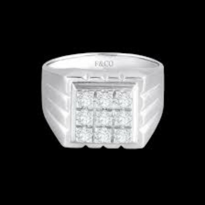 Sinar Berlian Jewellery-Cincin Emas Pria Berlian Asli Eropa 00999