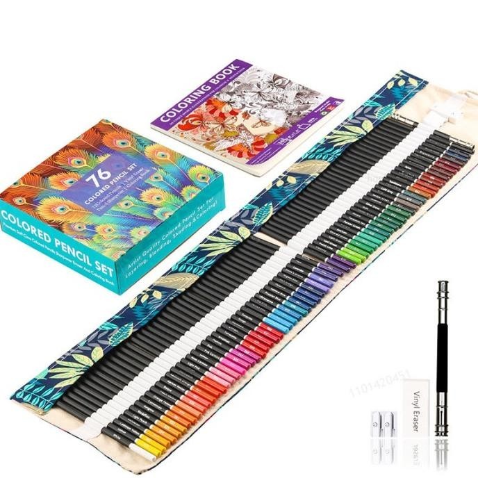 

Pensil Warna 76 Colors Warna Gulungan / 76 Colors Pencil Rolls