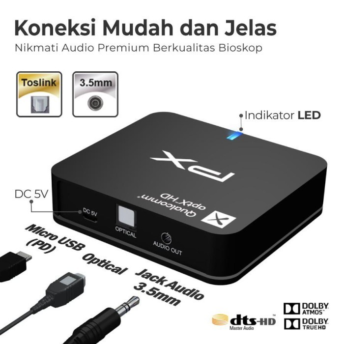 Px Btr-1500Hd Bluetooth Audio Receiver