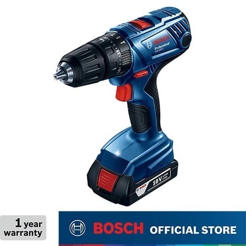 Bosch Cordless Impact Drill / Bor Tembok Baterai 18Volt Gsb 180-Li