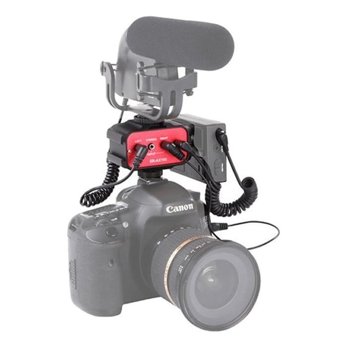 Saramonic Sr Ax100 Sr-Ax100 Passive 2 Channel Audio Adapter Original