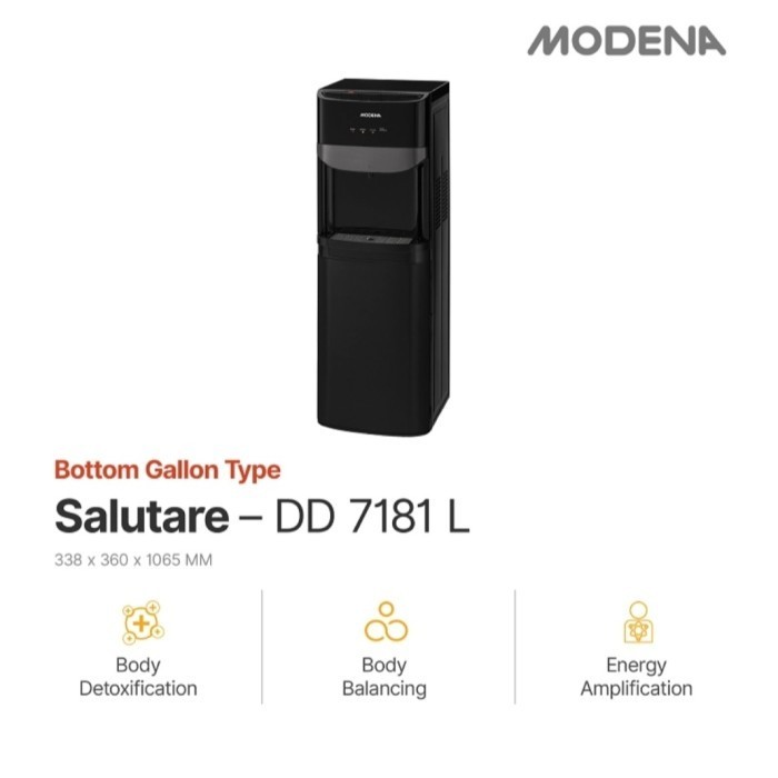 Dispenser Modena Dd7181L Dd7181 Galon Bawah Modena Dispenser Dd 7181